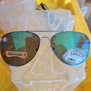 Jets Men's Silver Sunglasses
